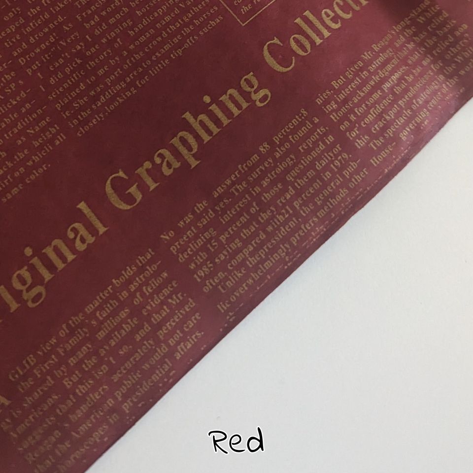 Newspaper Print Tissue Paper: Scrapbook, Gift Wrap, Decoupag