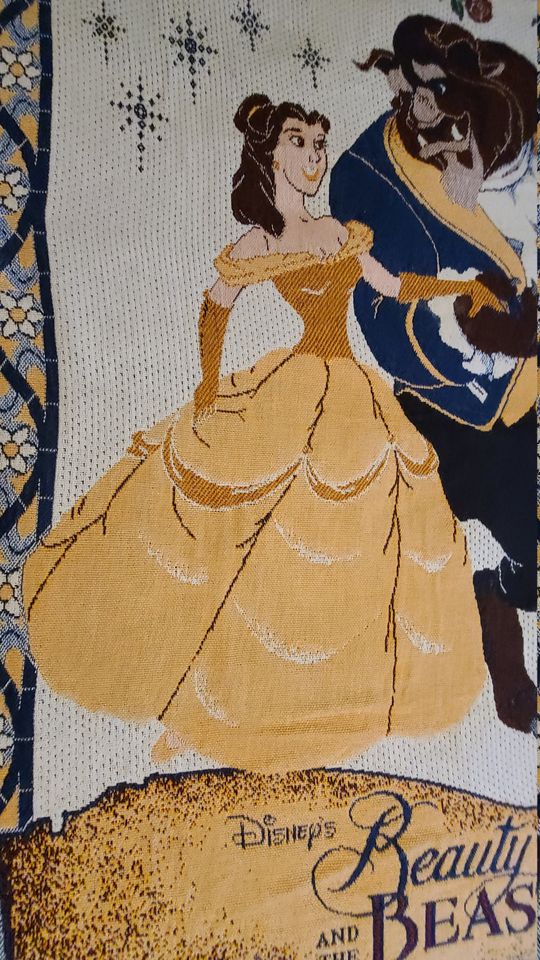 Beauty and the Beast Ball Scene Disney World Throw Blanket.