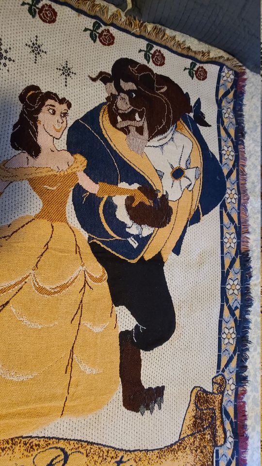 Beauty and the Beast Ball Scene Disney World Throw Blanket.