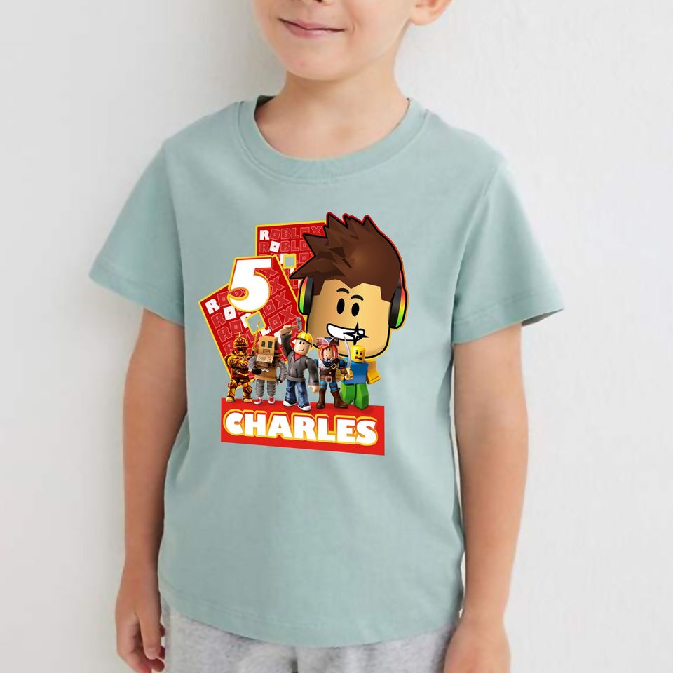 Roblox Birthday Boy Shirt, Roblox Birthday party theme
