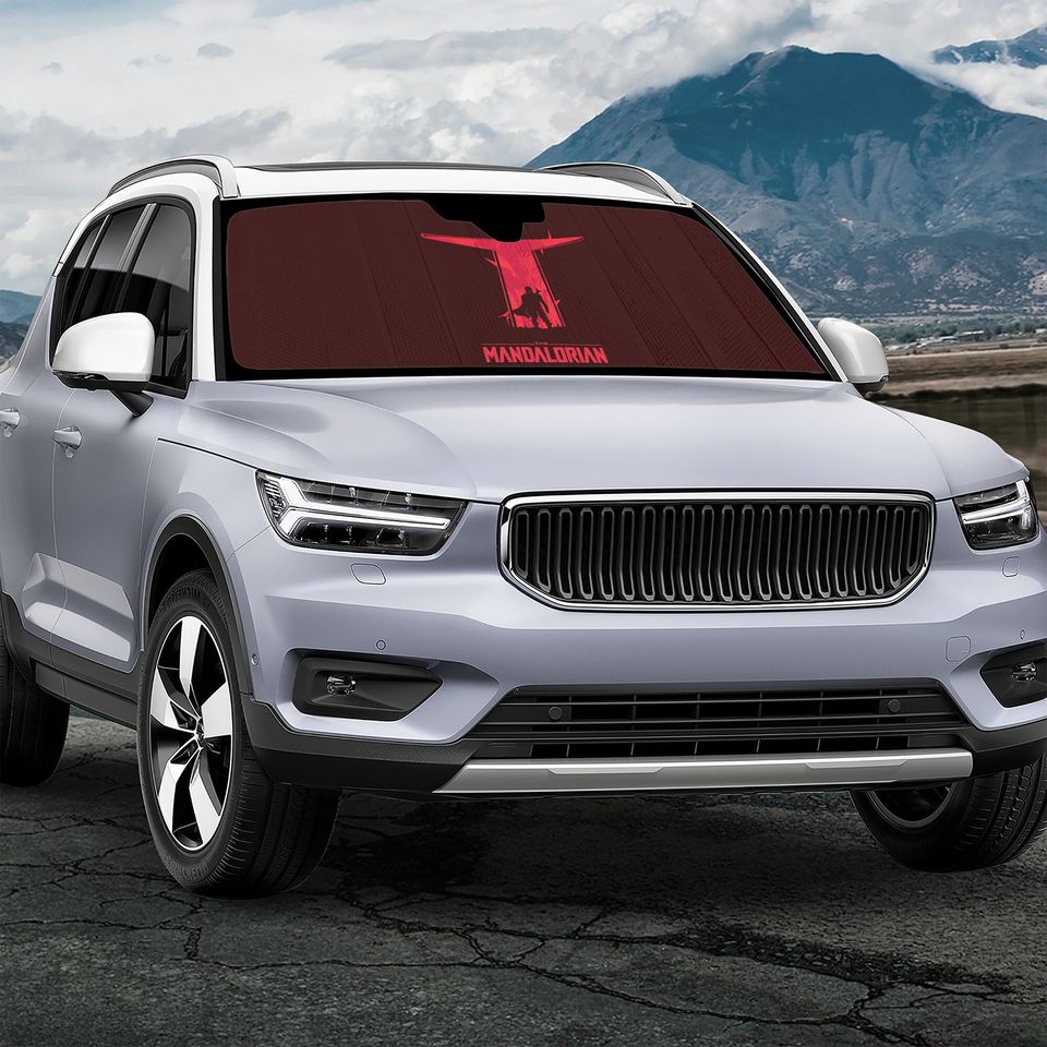 The Mandalorian Car Sun Shade | Windshield Shade, Custom Gift for Her