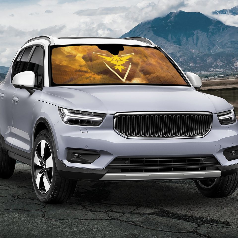 PKM Go Team Instinct Car Sun Shade | Windshield Shade