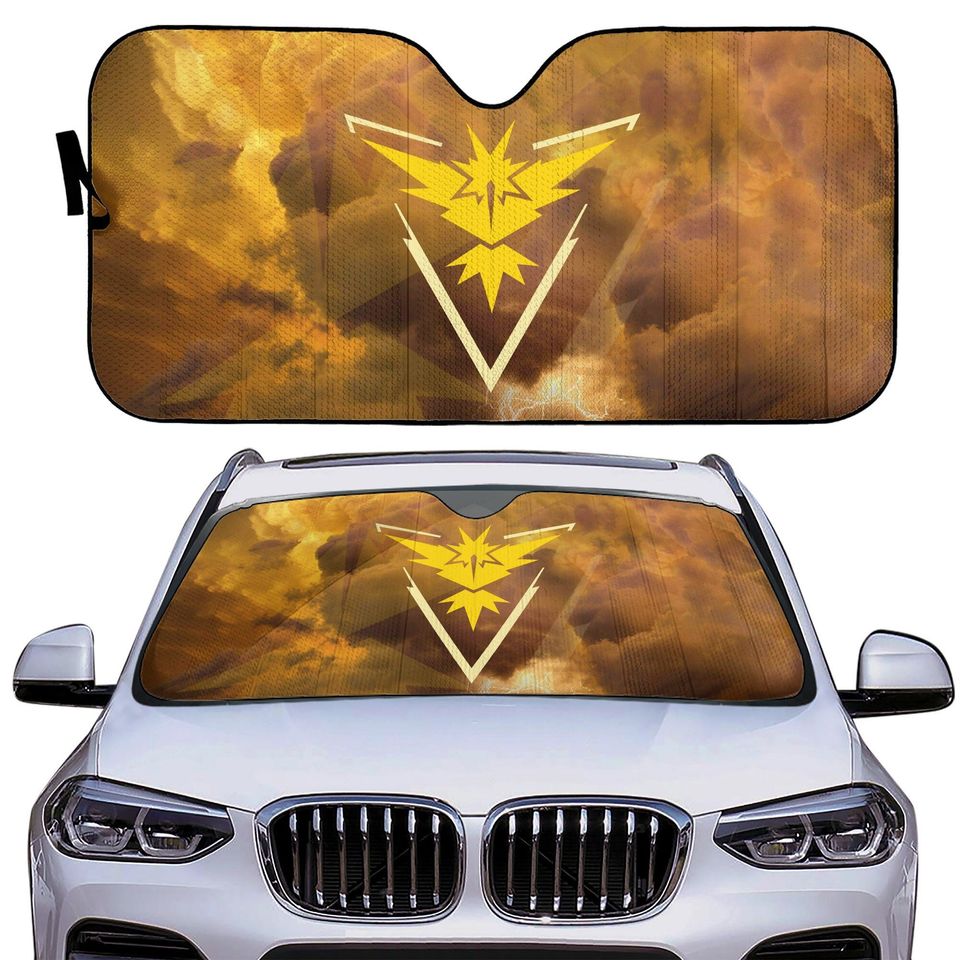 PKM Go Team Instinct Car Sun Shade | Windshield Shade