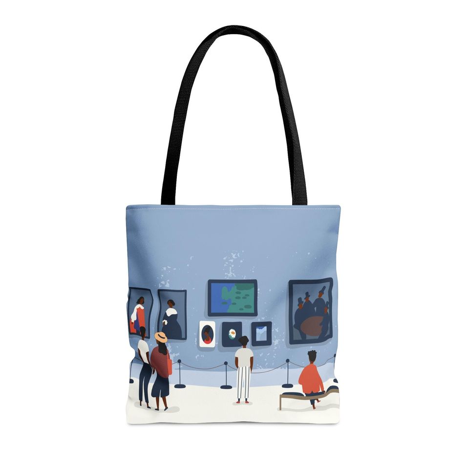Black Art Museum Tote Bag: Afrocentric Culture Scene