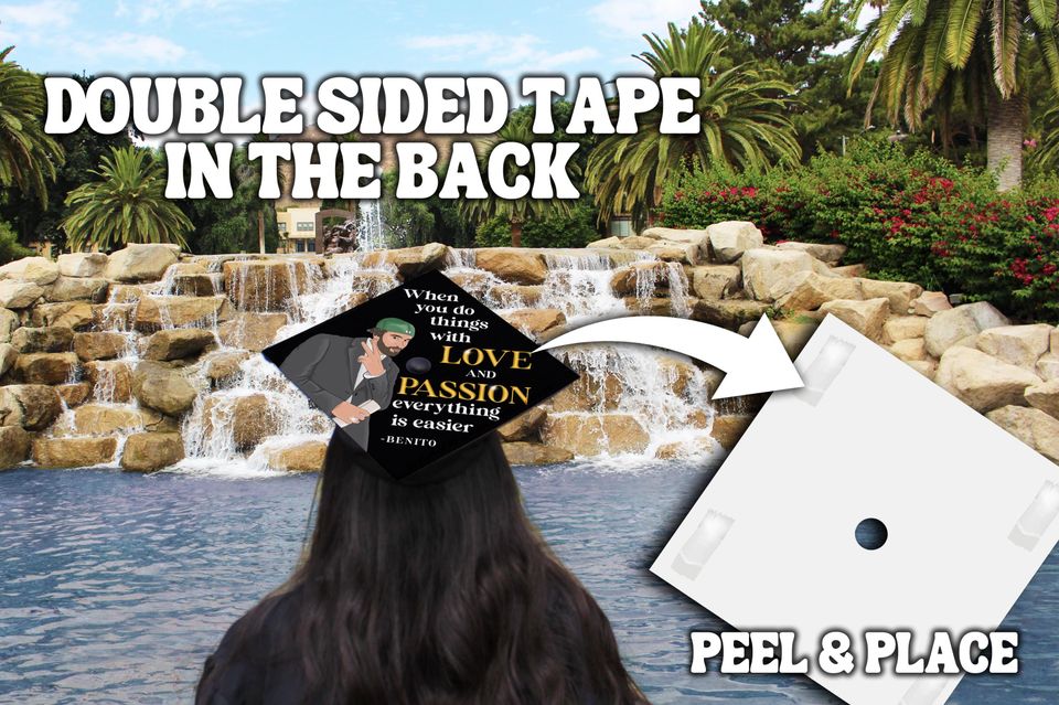 Bad Bunny Graduation Cap Topper