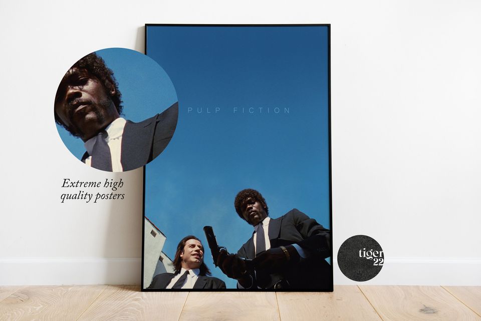 PULP FICTION Minimal Style Movie Poster Print