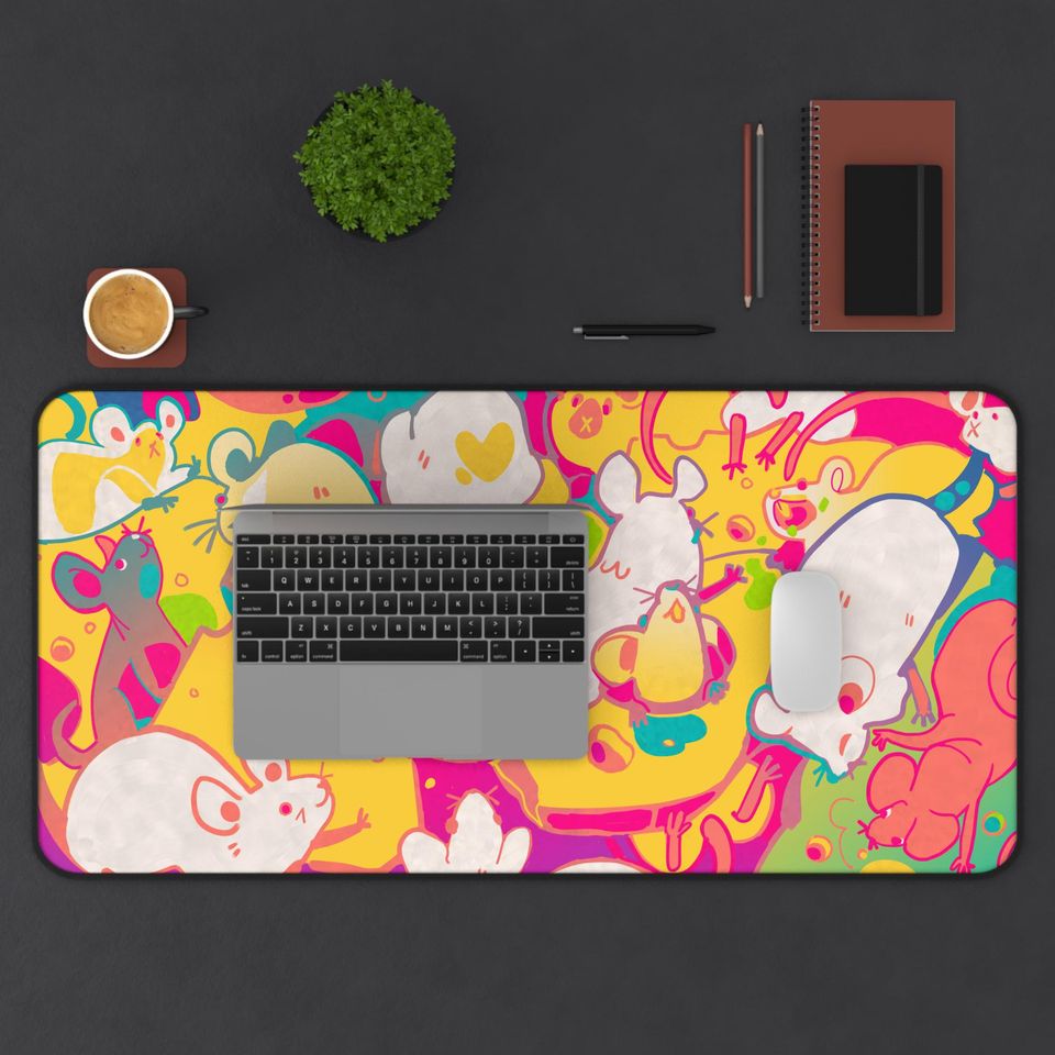 Whimsical Cheese Wall Desk Mat