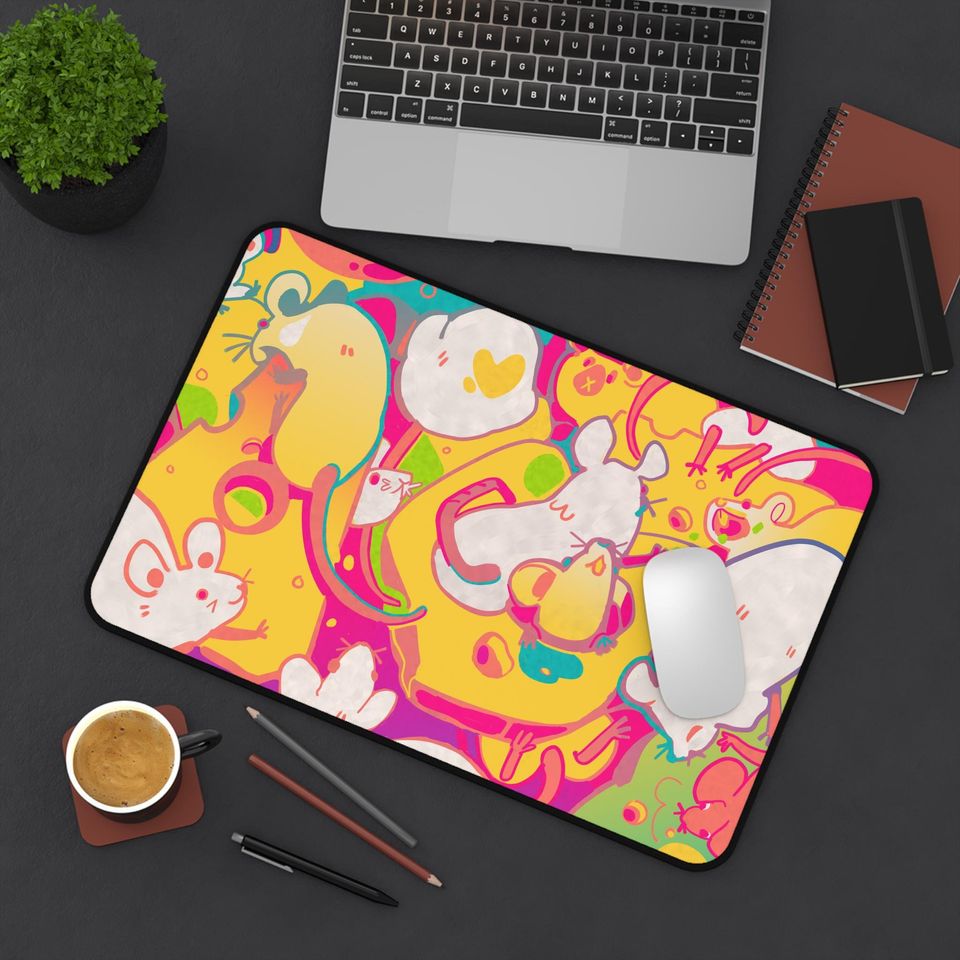 Whimsical Cheese Wall Desk Mat