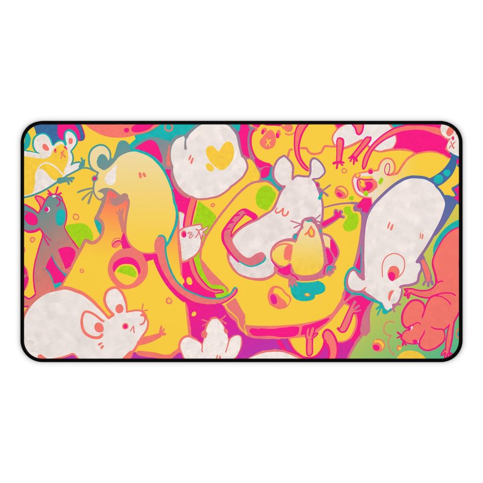 Whimsical Cheese Wall Desk Mat