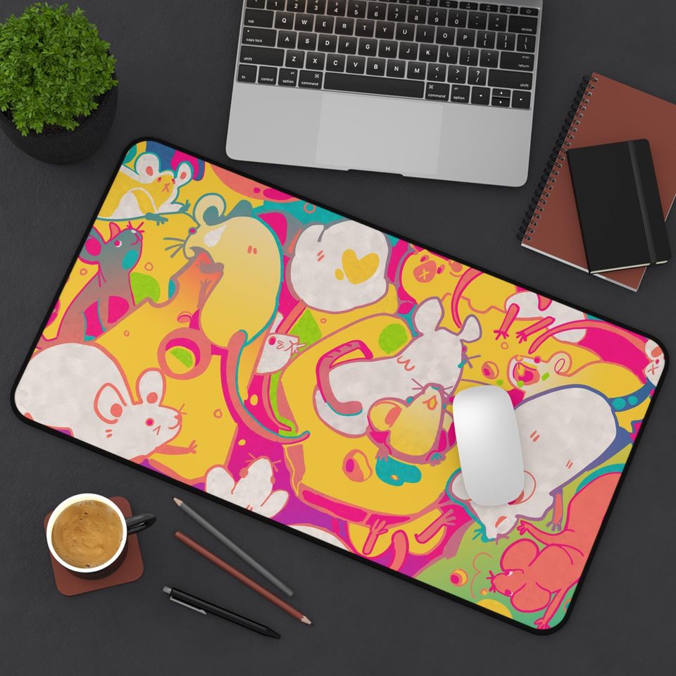 Whimsical Cheese Wall Desk Mat