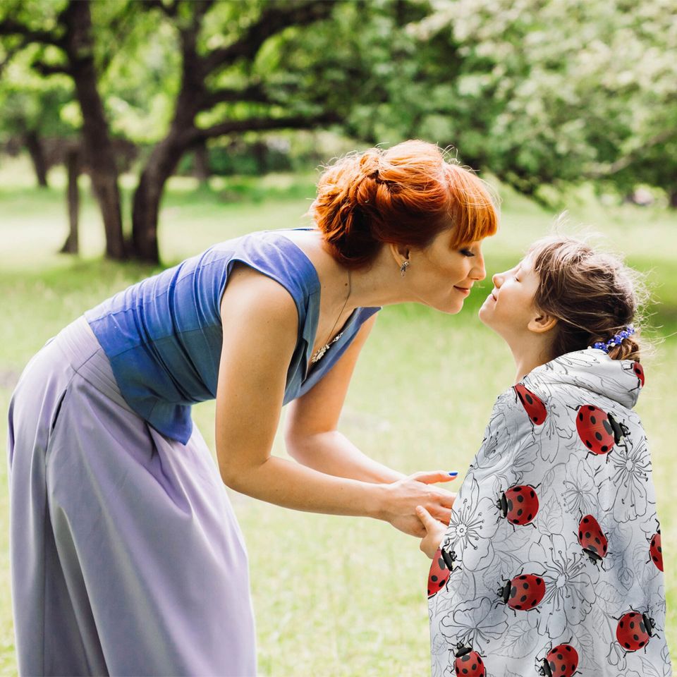 Ladybug Hooded Blanket