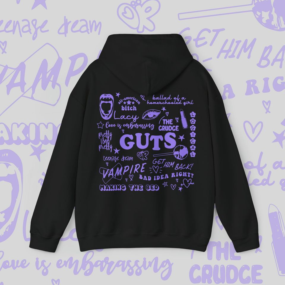 Olivia Rodrigo Guts Hoodie | Olivia Rodrigo Merch