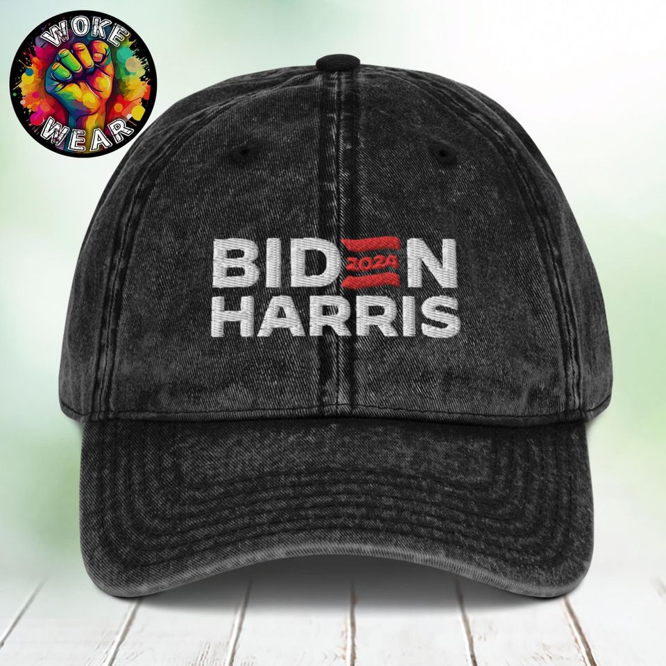 2024 Biden Harris Hat Embroidered, Election, Democrat, Kamala, Joe, Liberal, Progressive
