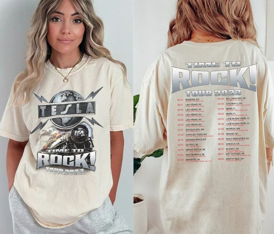 Tesla Time To Rock! Tour 2023 Shirt