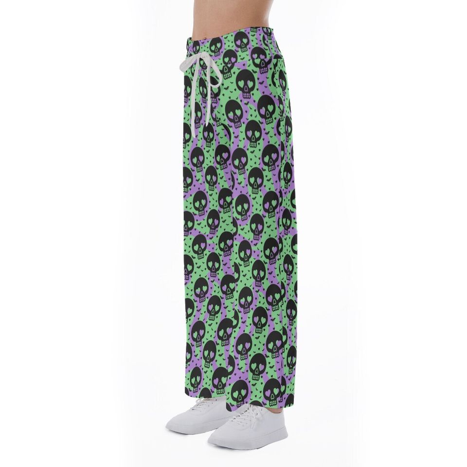 Skull Pattern Trousers Pants