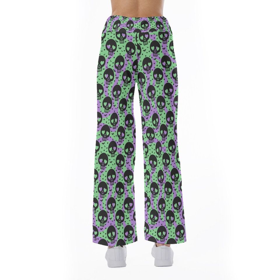 Skull Pattern Trousers Pants