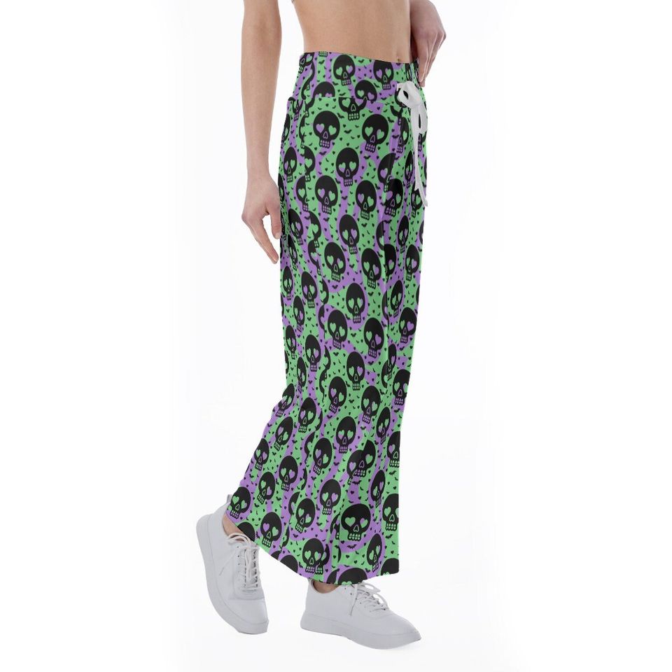 Skull Pattern Trousers Pants
