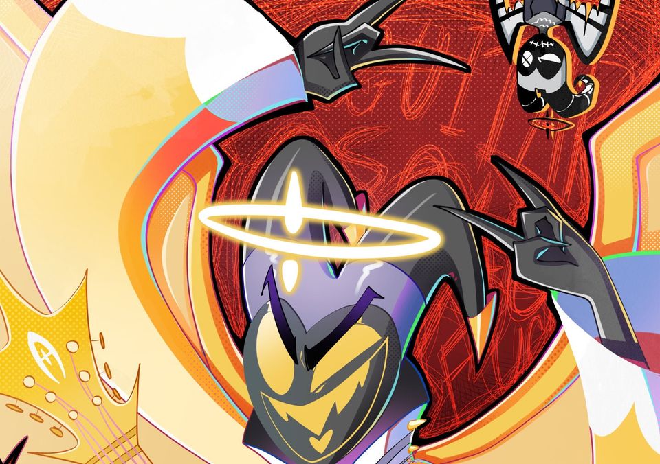 Hazbin Hotel Adam Print: First Man Cartoon Poster