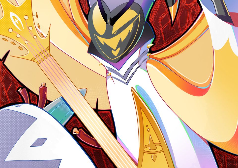 Hazbin Hotel Adam Print: First Man Cartoon Poster