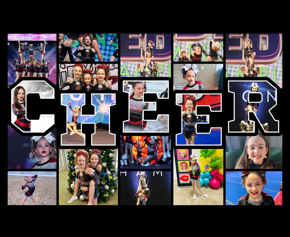 Custom Cheer Photo Collage Blanket:  Keepsake Gift