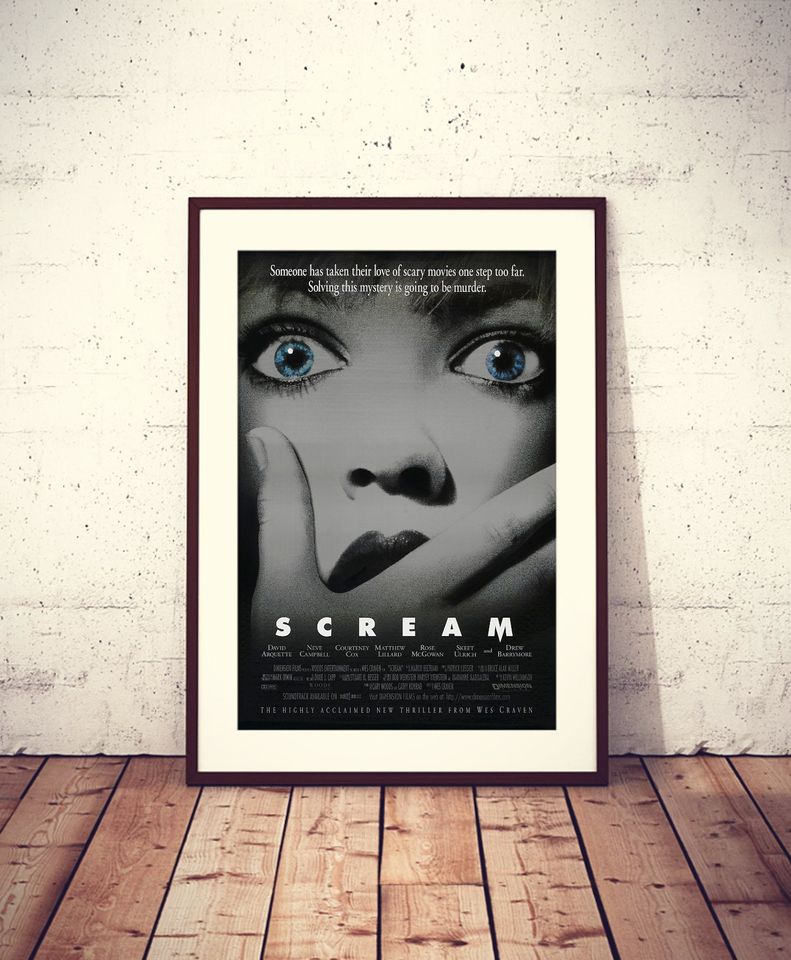 Scream, digital poster, instantly downloadable printable poster