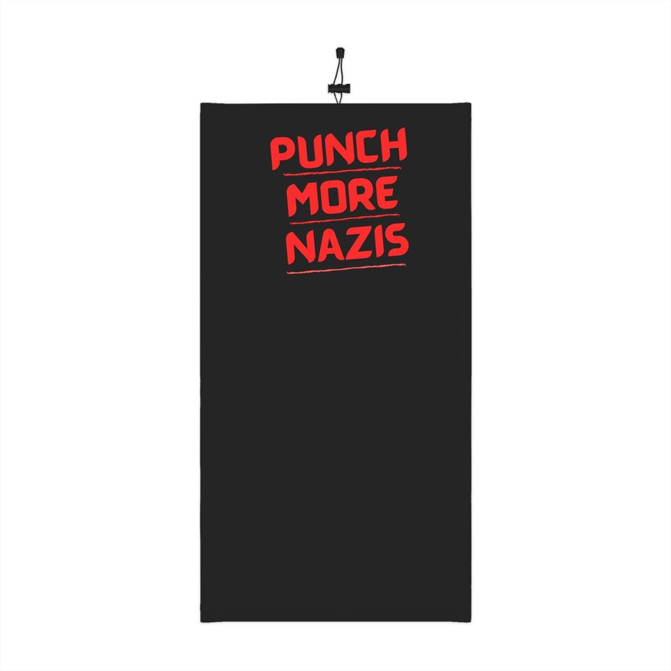 Punch More Nazis Winter Neck Gaiter with Drawstring
