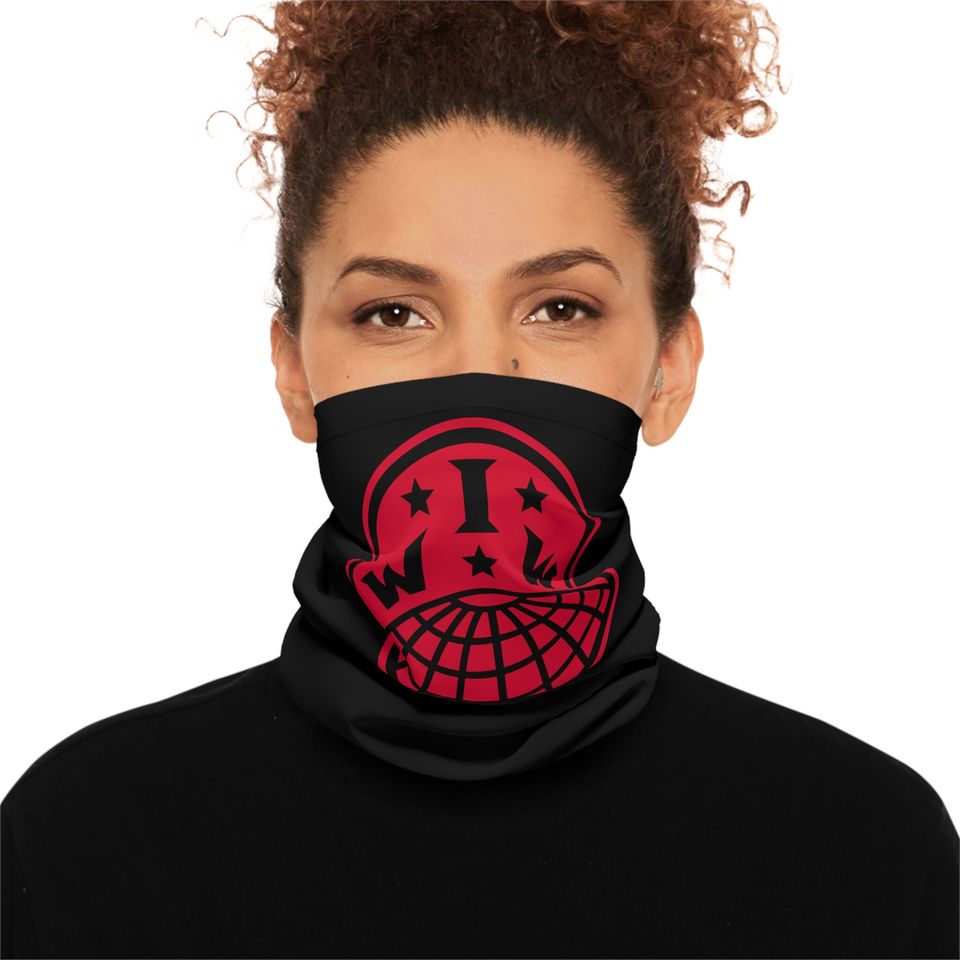 IWW Logo Lightweight Neck Gaiter - Union Strong