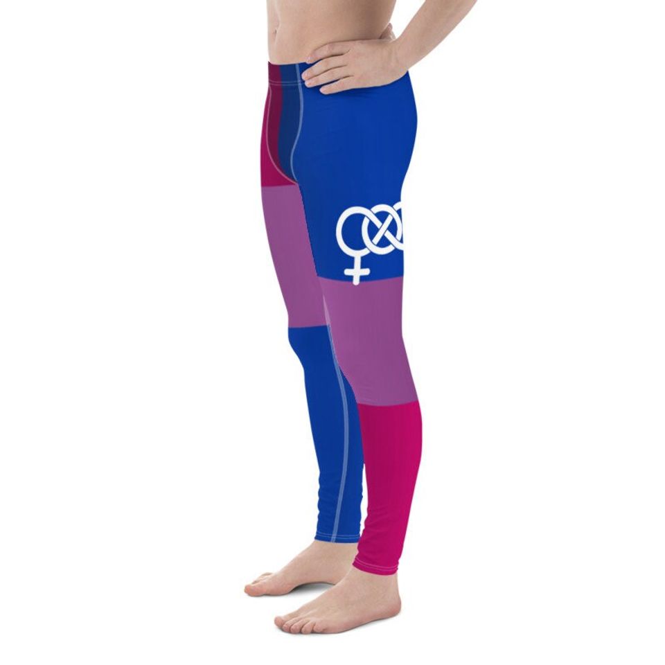 LBGT Rainbow Gay Pride Flag Men's  Athletic Leggings
