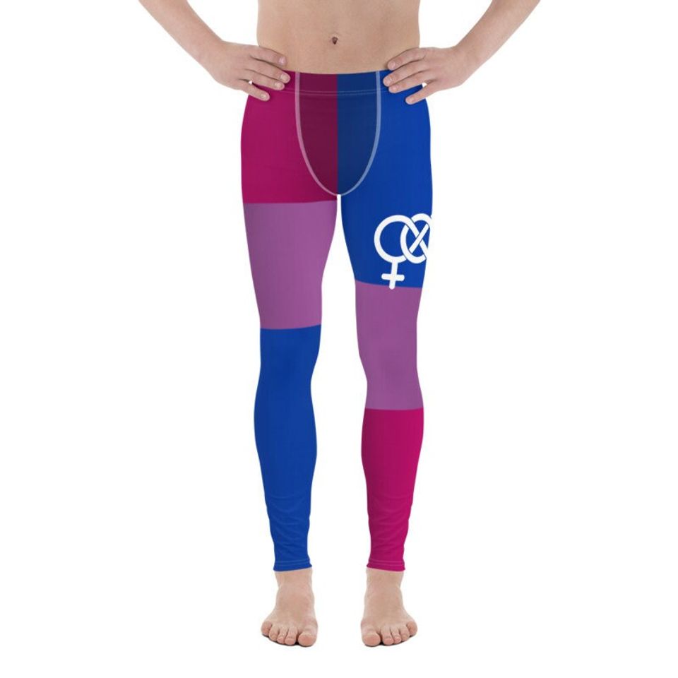 LBGT Rainbow Gay Pride Flag Men's  Athletic Leggings
