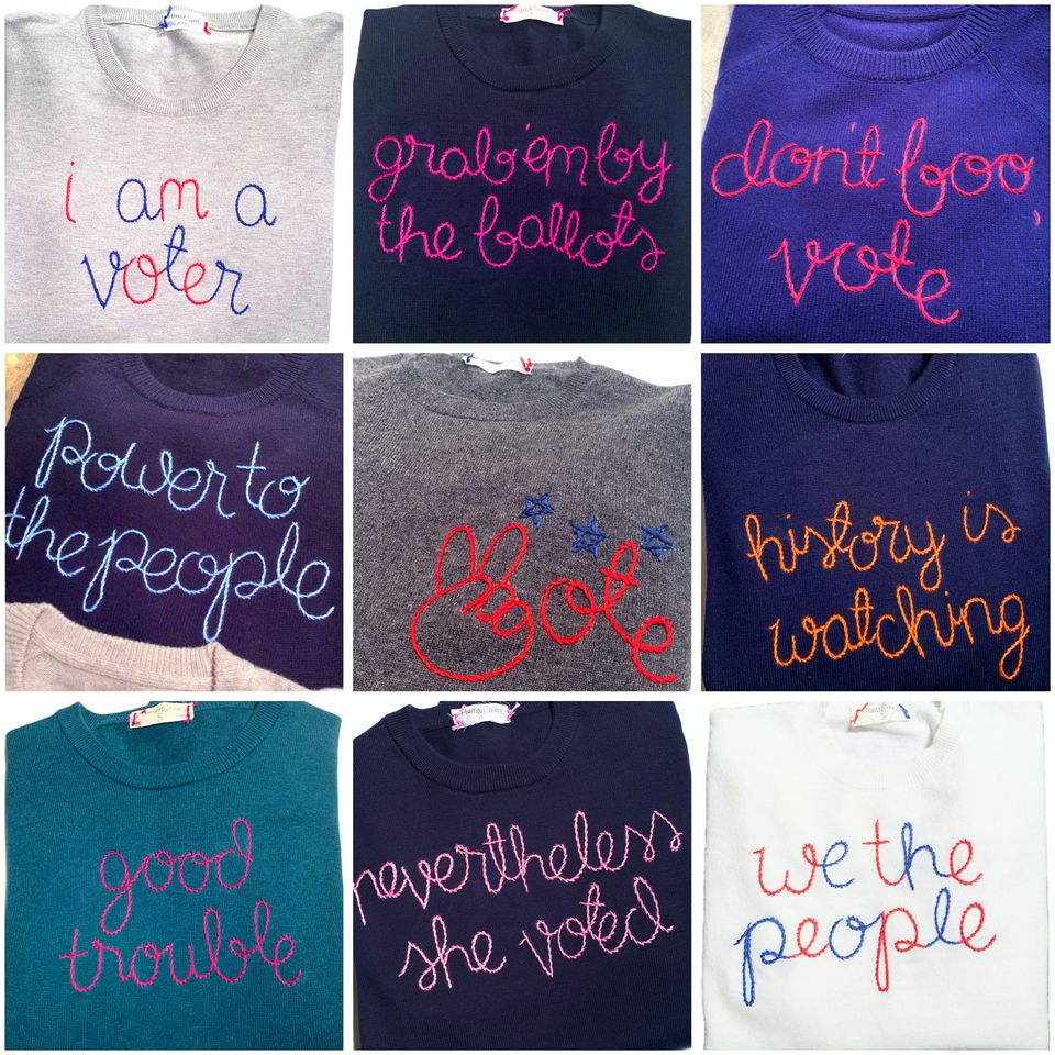 CUSTOM, 100% Cotton Sweater, Custom hand embroidered sweater, unisex