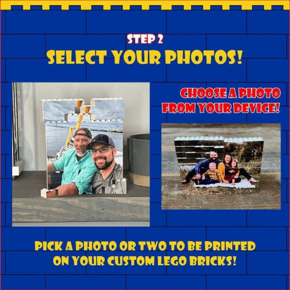 Custom Photo Brick Puzzle: Personalized Family Portrait Keepsake