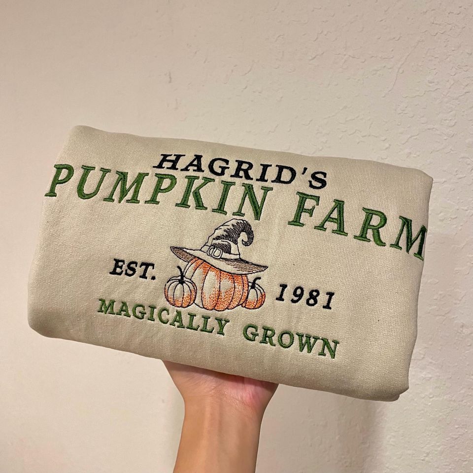 Hagrid's Pumpkin Farm Embroidered Sweatshirt