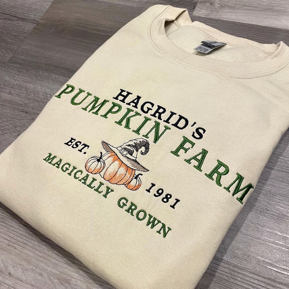 Hagrid's Pumpkin Farm Embroidered Sweatshirt