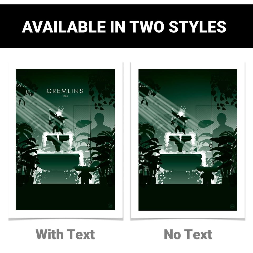 Gremlins movie poster | minimalist poster