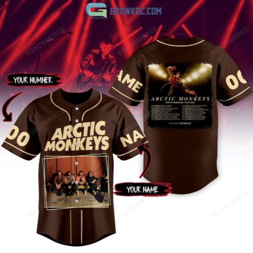 Arctic Monkeys North American Tour Personalized Baseball Jersey