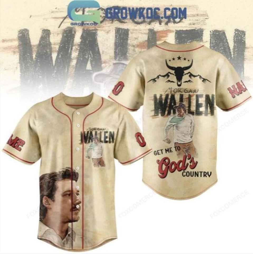 Wallen Western Get Me To Gods Country Personalized Baseball Jersey
