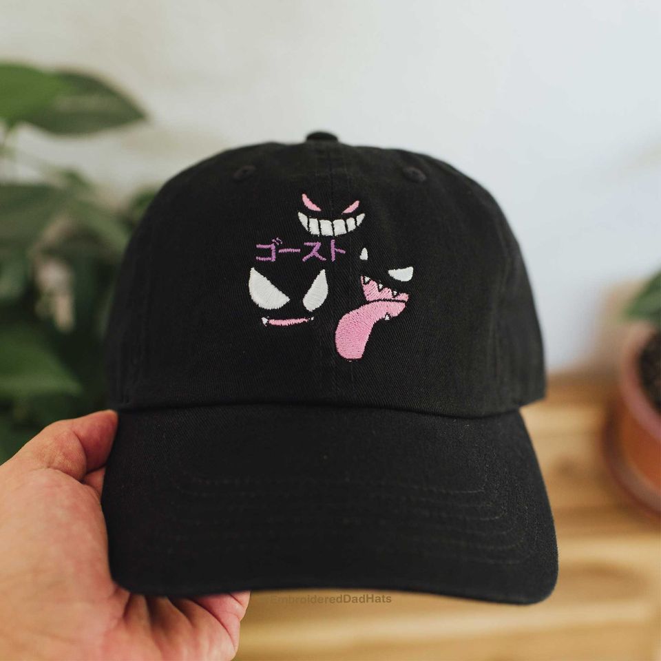 Ghost Type Anime Embroidered Hat | Perfect Halloween Accessory