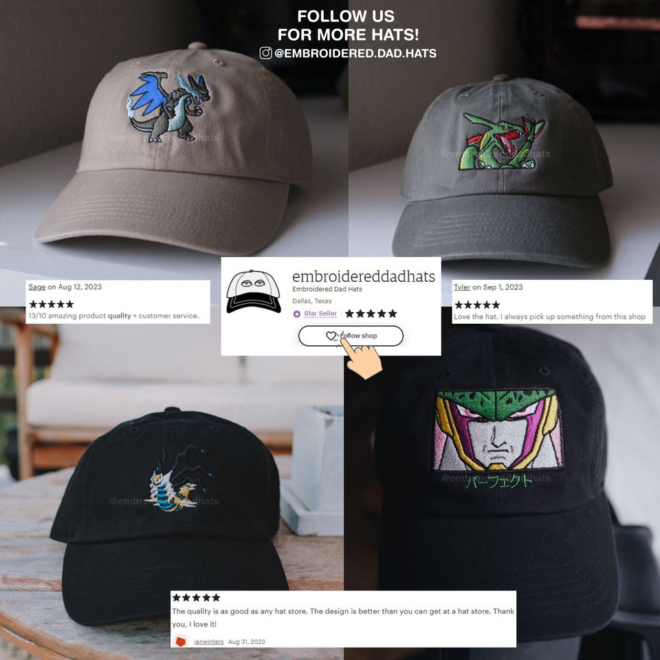 Ghost Type Anime Embroidered Hat | Perfect Halloween Accessory