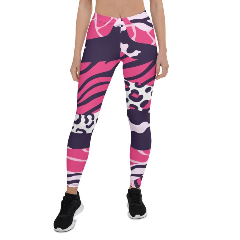 Leopard Print Leggings, Sports Yoga Leggings
