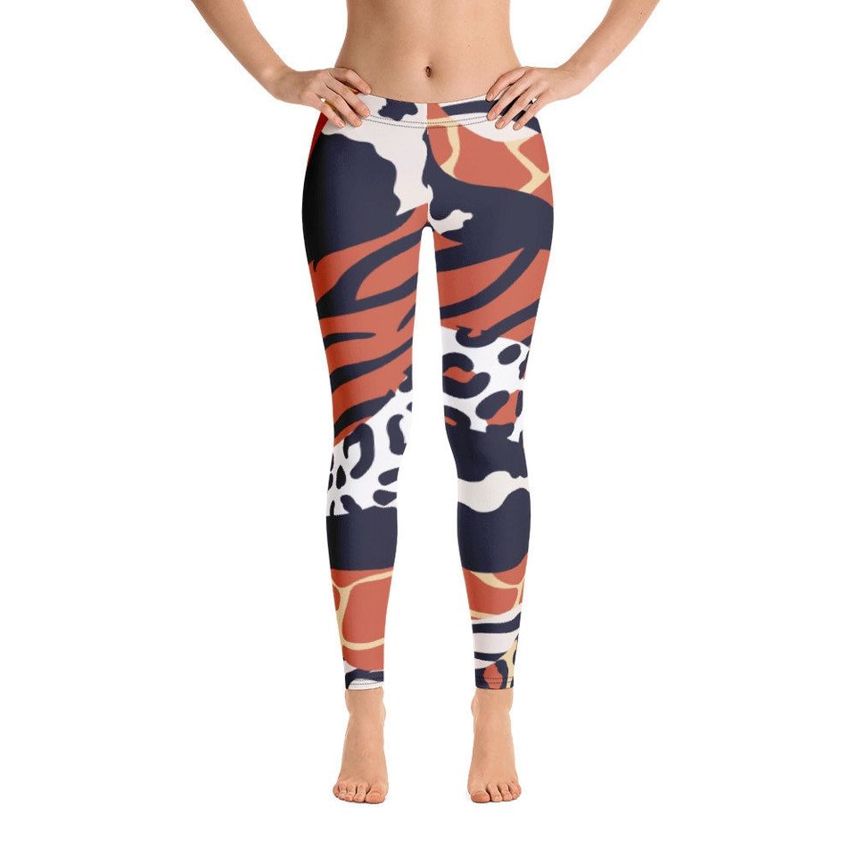 Leopard Print Leggings, Sports Yoga Leggings