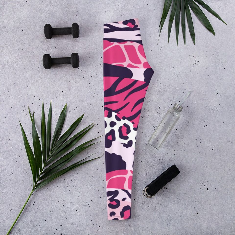 Leopard Print Leggings, Sports Yoga Leggings
