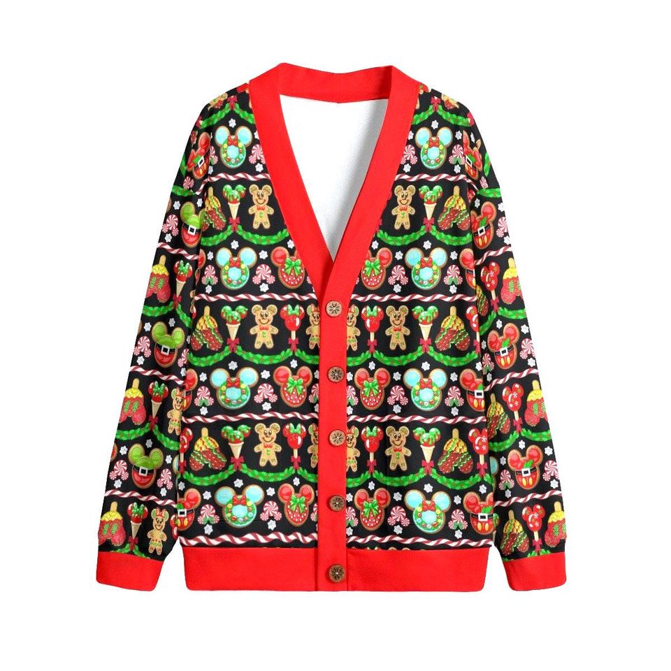 Gingerbread Mickey Button Up Cardigan Jacket