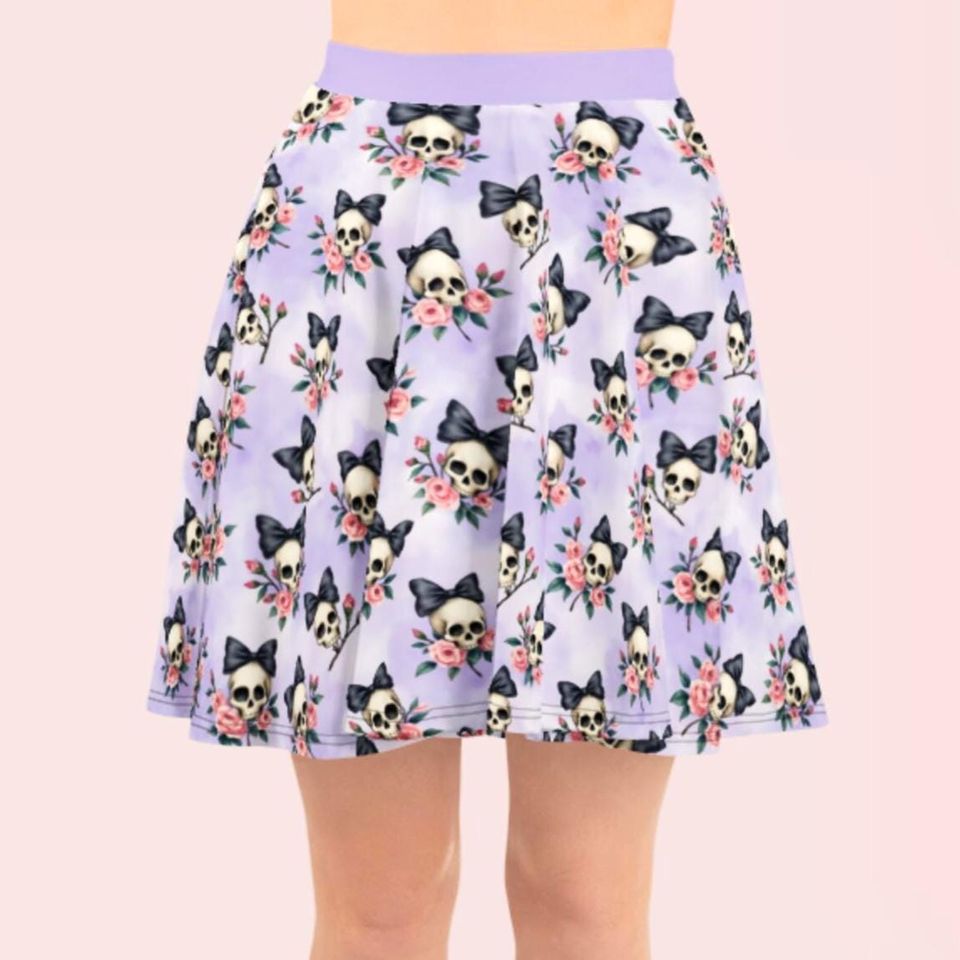 Halloween Skulls Women's Skater Skirt