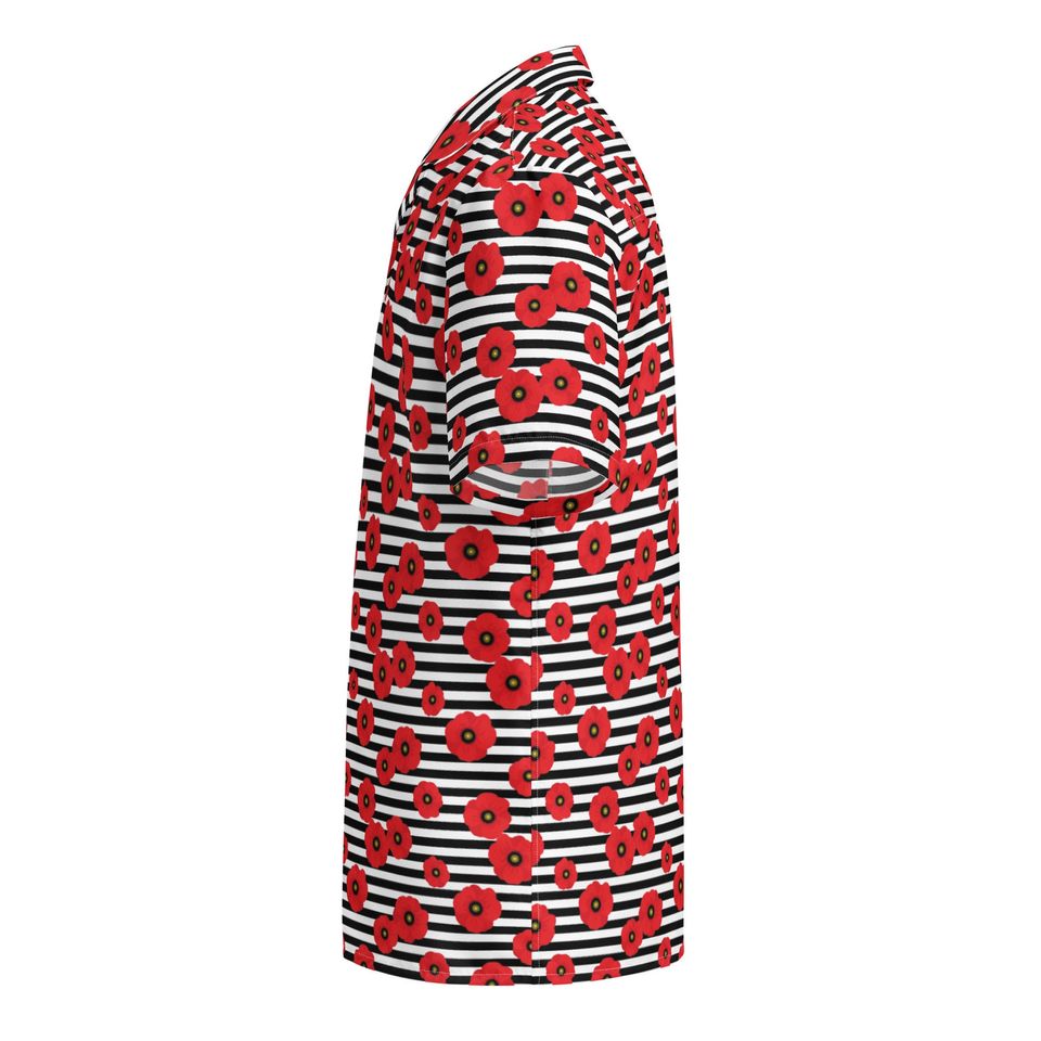 Striped Poppies Disney Hawaiian