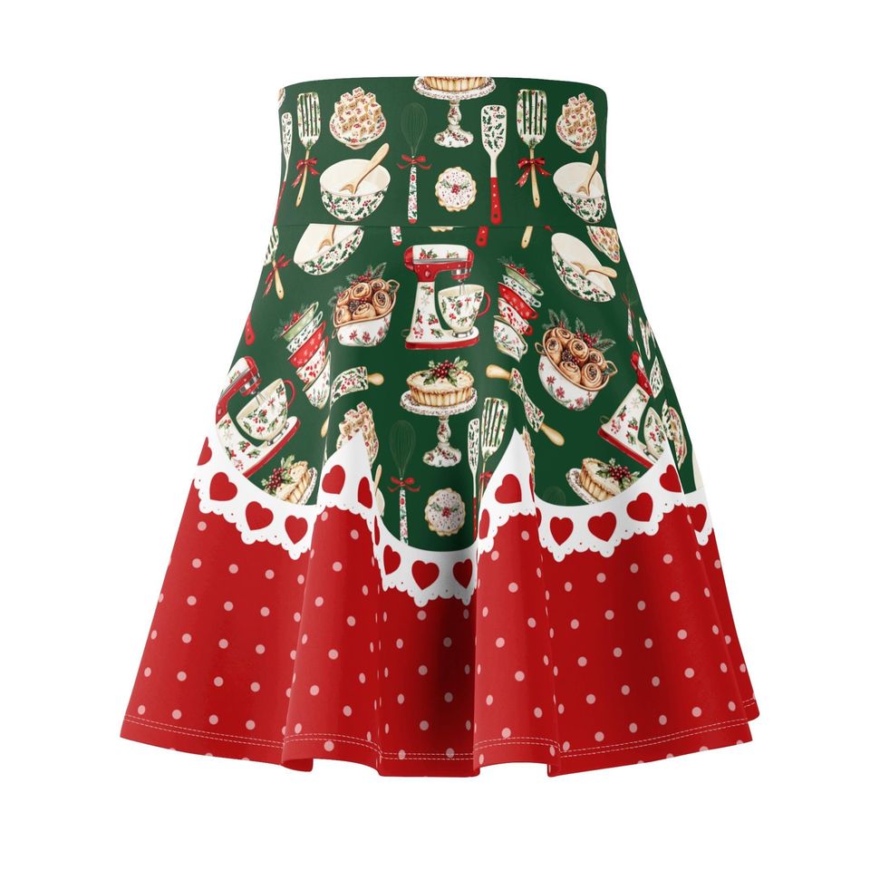 Christmas Baking Time Skater Skirt