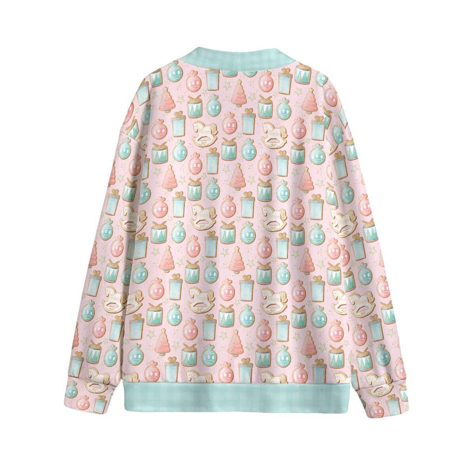 Nutcracker Gingerbread Cookies C Button Up Cardigan Jacket