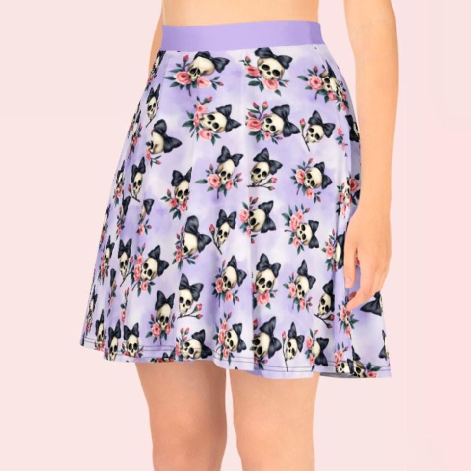 Halloween Skulls Women's Skater Skirt