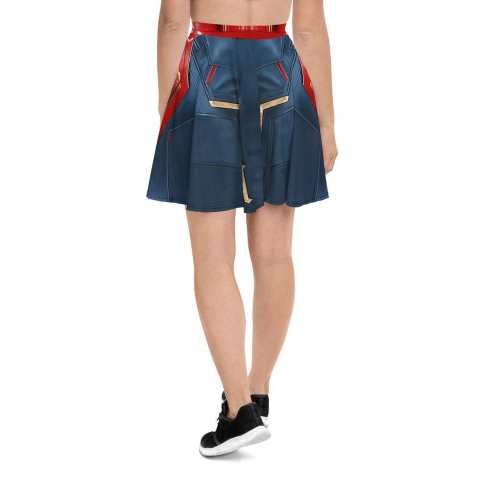 Captain Marvel Running Skater Skirt