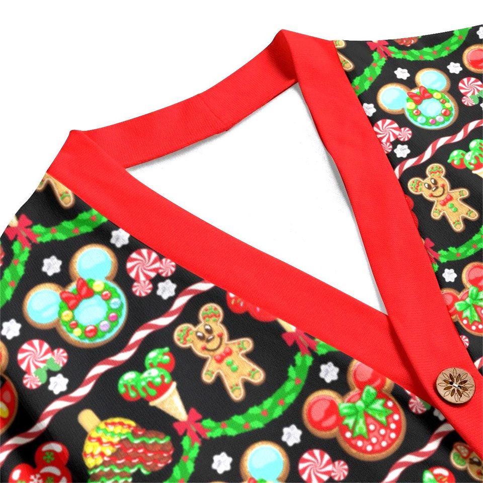 Gingerbread Mickey Button Up Cardigan Jacket