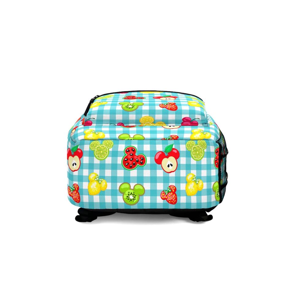 Mickey Fruits and Gingham Backpack, Disney Bag for Kids